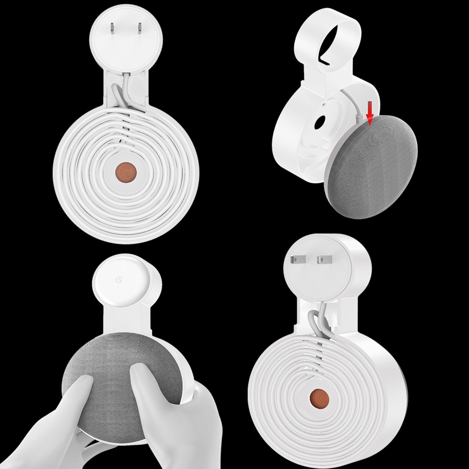 Google Speaker Nest Mini - 2020 Outlet Braket Penahan Dinding untuk