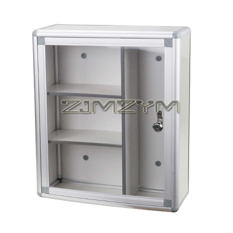 Medicine Cabinet Lock - Kotak obat portabel aluminium Aloi, kotak
