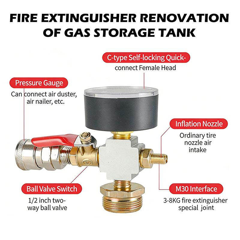 Fire Extinguisher Small - ● Adaptor Tekanan Tangki Udara Kecil,