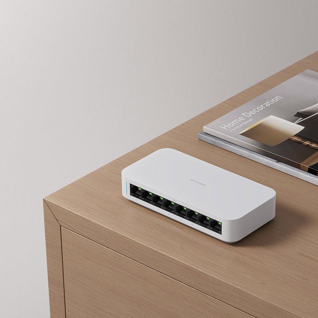 Xiaomi Mi 8 port RJ45 sakelar  - Xiaomi Hub Mijia Hub ulasan dan harga