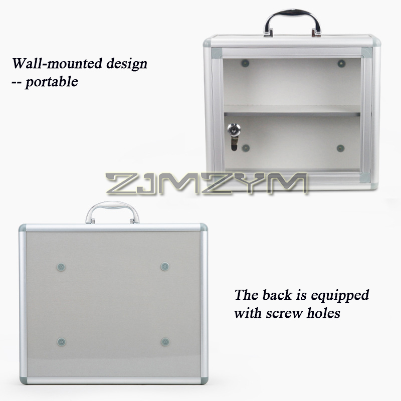 Kotak obat portabel aluminium  - Medicine Cabinet Lock ulasan dan harga