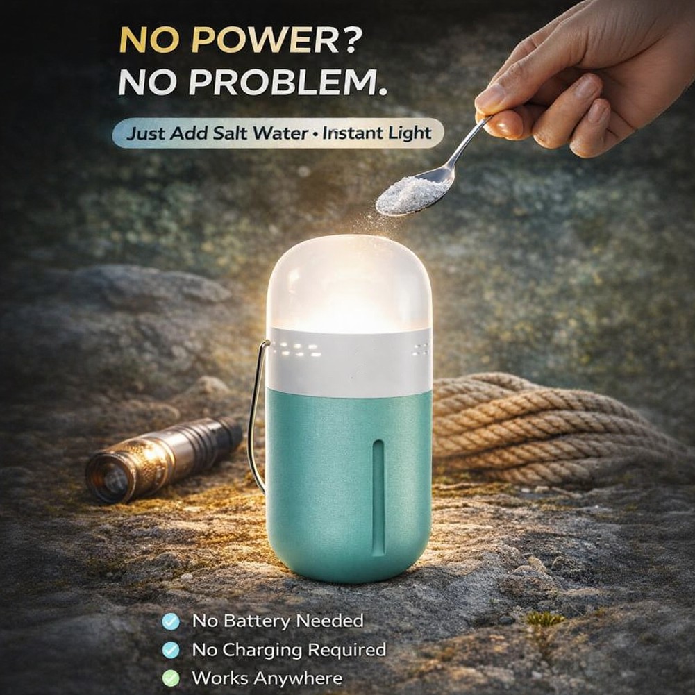 Lampu Saline Portabel Ukuran R - Power Outage Light ulasan dan harga