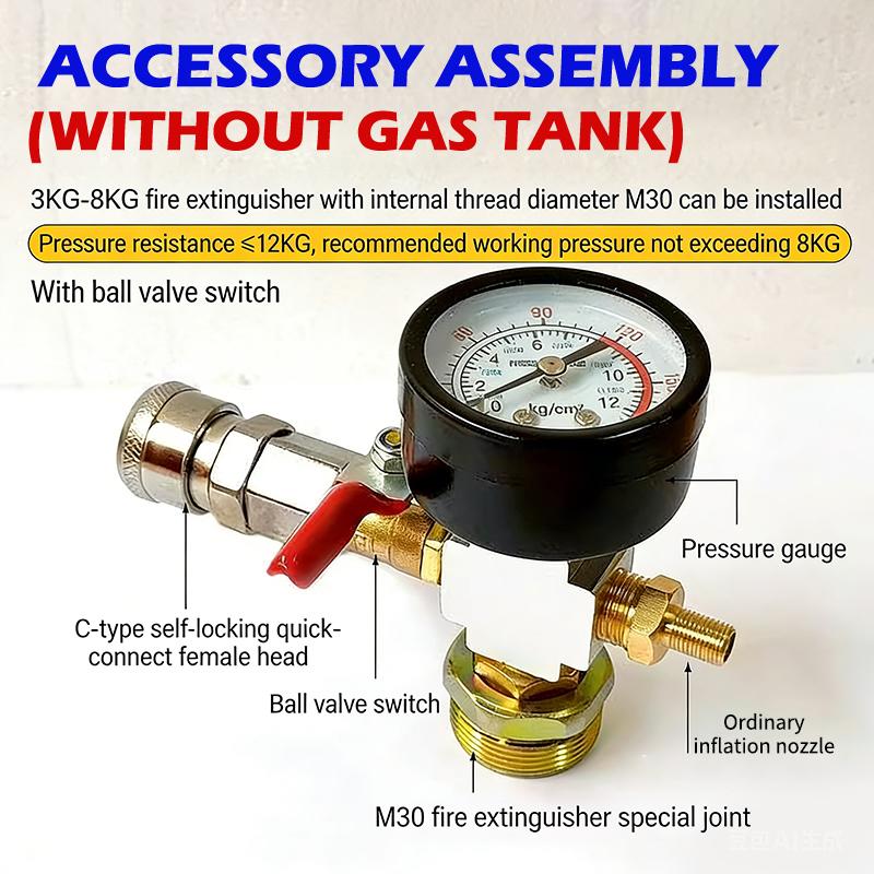 ● Adaptor Tekanan Tangki Udara - Fire Extinguisher Small ulasan dan harga