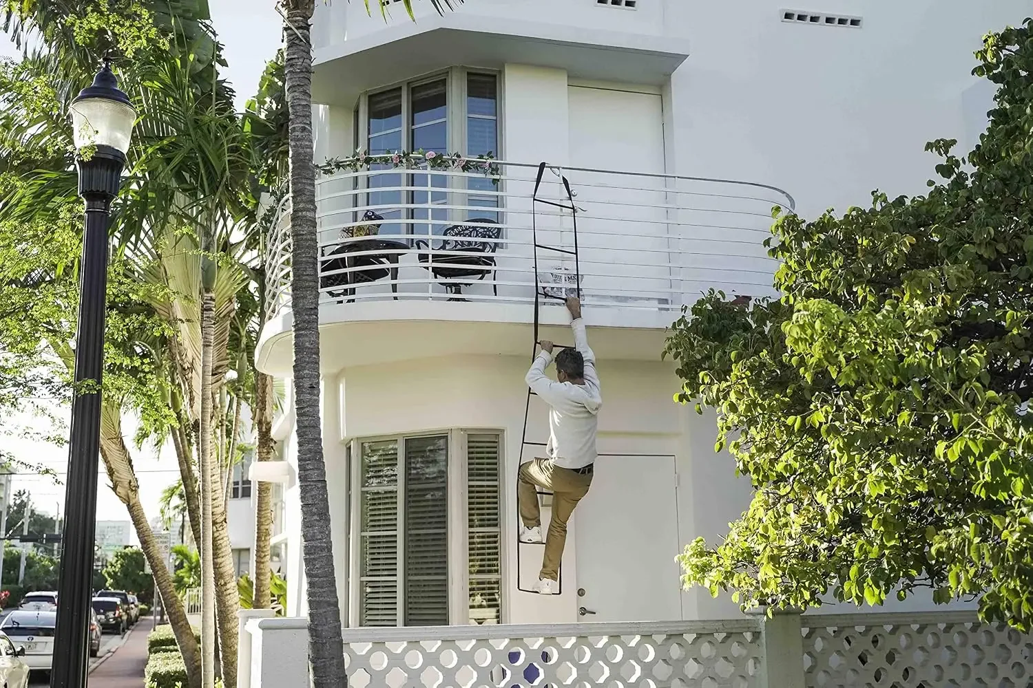Tangga Darurat Anti Api yang D - Fire Escape Ladder ulasan dan harga