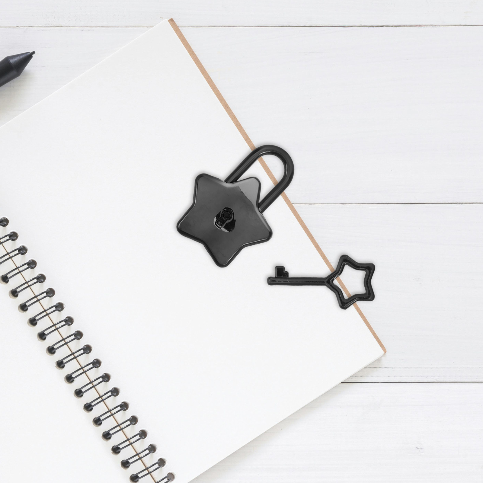 Gembok Mini Berbentuk Bintang  - Lockbox Key Secure ulasan dan harga