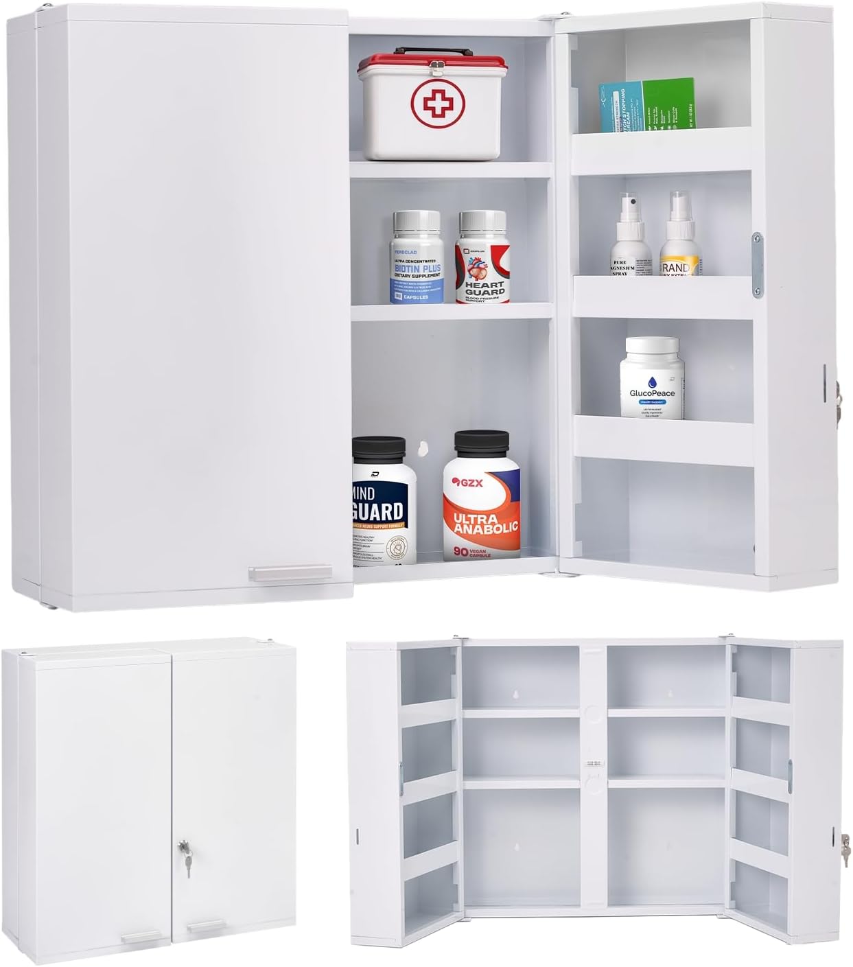 Lemari Obat Besar Berkunci, 11 - Medicine Cabinet Lock ulasan dan harga