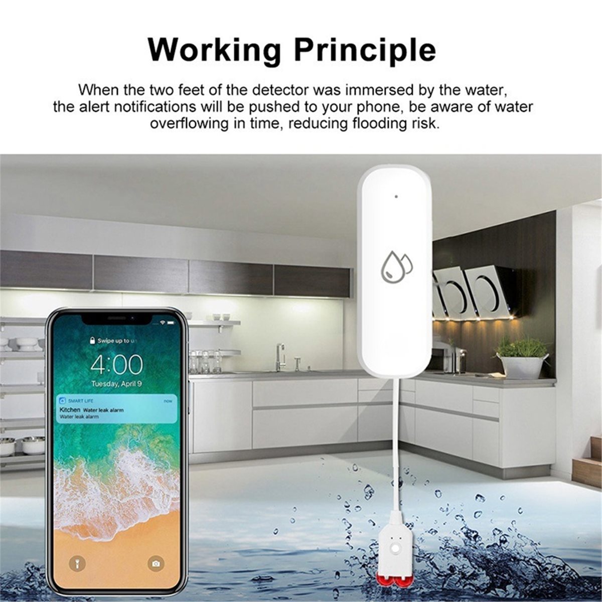 Sensor Alarm Kebocoran Air Zig - Water Alarm Sensor ulasan dan harga